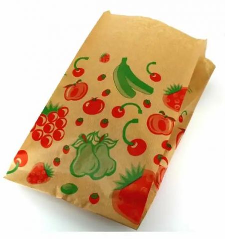 BOLSA PAPEL KRAFT 20+6x32 FRUTA 1000 U.